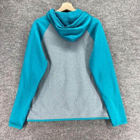 Nike Activewear Track Jacket Women M Medium Gray Full Zip Hooded Therma Fit - Picture 2 of 10